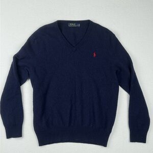 Men’s Polo Ralph Lauren Italian Moreno Yarn V Neck Sweater